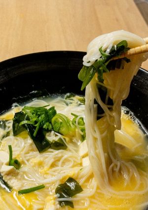 卵と豆腐わかめのふんわり中華煮麺-レシピのメイン写真
