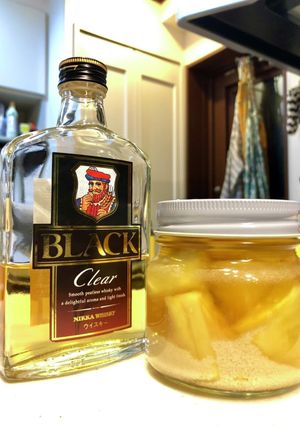 果実酒 完熟(半額)パイン酒-レシピのメイン写真