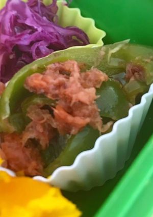 お弁当用☆ピーマンの梅おかか胡麻風味-レシピのメイン写真