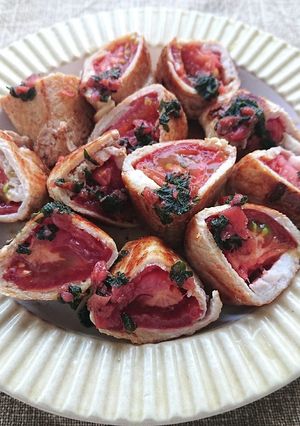 トマトの肉巻きに梅しそポン酢がけ-レシピのメイン写真