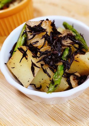 じゃが芋とひじきのガリバタ醤油炒め-レシピのメイン写真