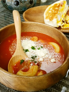 野菜ジュースで簡単ミネストローネ-レシピのメイン写真