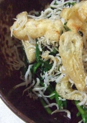 ほうれん草とカリカリおあげのおひたし-レシピのメイン写真