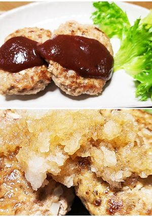 ヘルシー、生姜入り豆腐ハンバーグ-レシピのメイン写真