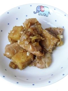 【保育園給食】鶏肉と高野豆腐の揚げ煮-レシピのメイン写真