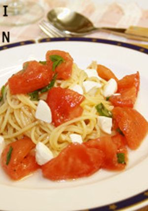 夏野菜の冷製パスタ-レシピのメイン写真