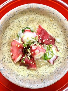 青じそと蛸のごま味噌和え-レシピのメイン写真
