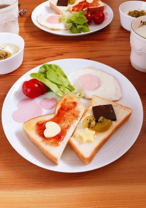 ほんのりピンクのハムハート♡-レシピのメイン写真