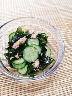 生わかめときゅうりとツナの酢の物✤-レシピのメイン写真