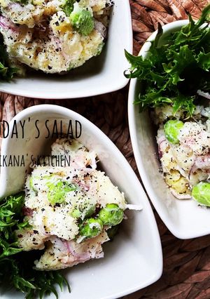 ベーコンと枝豆のポテトサラダ♪♪-レシピのメイン写真