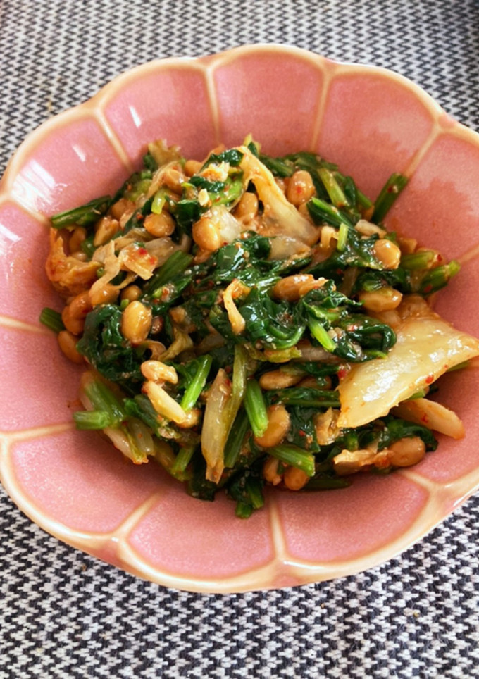 ほうれん草の納豆キムチ和え-レシピのメイン写真