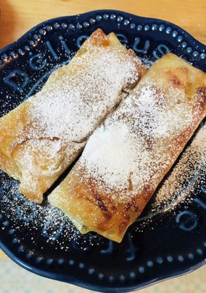 春巻きの皮で簡単バナナアップルパイ-レシピのメイン写真