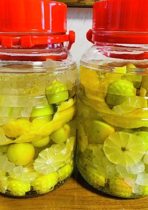 簡単　日本酒でつくるレモン梅酒-レシピのメイン写真