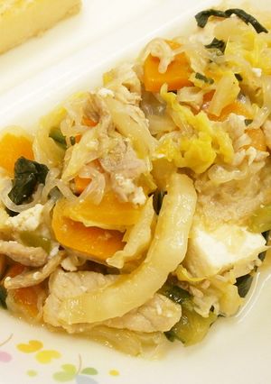 南房総市給食◆すき煮-レシピのメイン写真