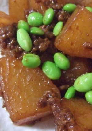 大根とひき肉のオイスター味噌炒め-レシピのメイン写真