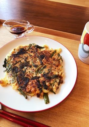 名もなき炒め物をチヂミに!-レシピのメイン写真
