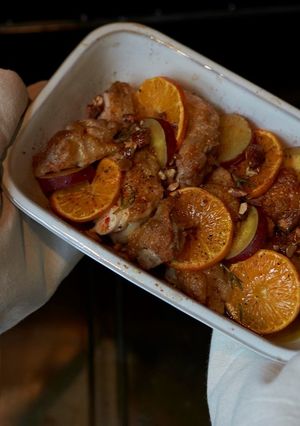 鶏肉とオレンジのオーブン焼き-レシピのメイン写真