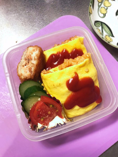 冷凍オムライスのお弁当-レシピのメイン写真