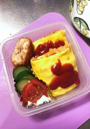 冷凍オムライスのお弁当-レシピのメイン写真