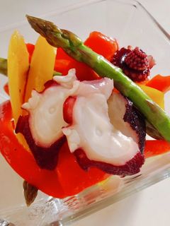 【簡単】タコと夏野菜の彩りマリネ-レシピのメイン写真