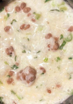 1人ランチにすぐ出来る納豆リゾット-レシピのメイン写真