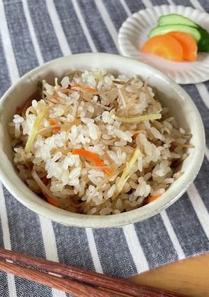 [乾燥総菜で作る]金平ごぼうご飯-レシピのメイン写真