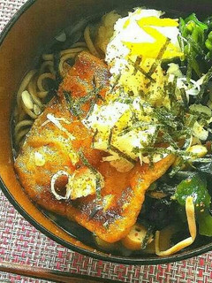 山菜キツネ蕎麦、大根おろし添え柚子風味-レシピのメイン写真
