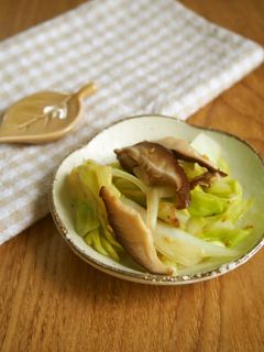 レンジで簡単!キャベツ・椎茸の酢の物♪-レシピのメイン写真