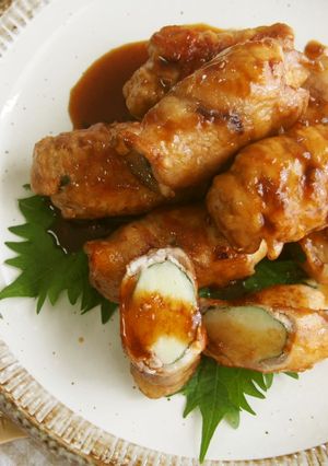 マッシュポテトと大葉の肉巻き照り焼き♪-レシピのメイン写真