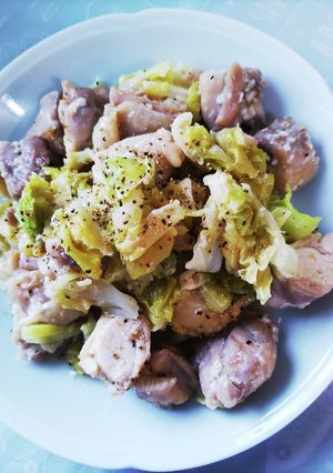 鶏モモとキャベツの塩麹蒸し-レシピのメイン写真