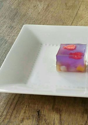 青のフルーツハーブゼリー-レシピのメイン写真