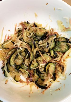 ナスとみょうがの和え物-レシピのメイン写真