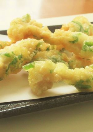 〖 鶏むね肉の青じそ衣天ぷら 〗-レシピのメイン写真