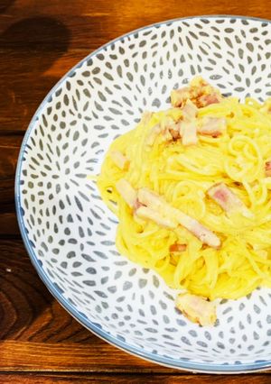 簡単！ダマなし♡カルボナーラ♪-レシピのメイン写真
