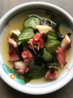 たこと胡瓜の酢の物-レシピのメイン写真