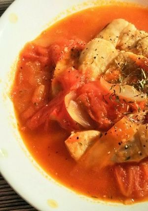 【スペイン料理】豚肉のトマト煮込み-レシピのメイン写真