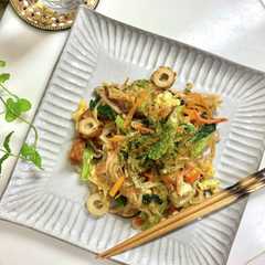 รูปของ 低糖質・切り干し大根の和風焼きそば風