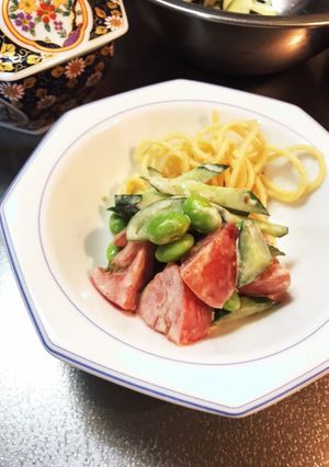 冷凍えだまめinごまドレサラダ-レシピのメイン写真