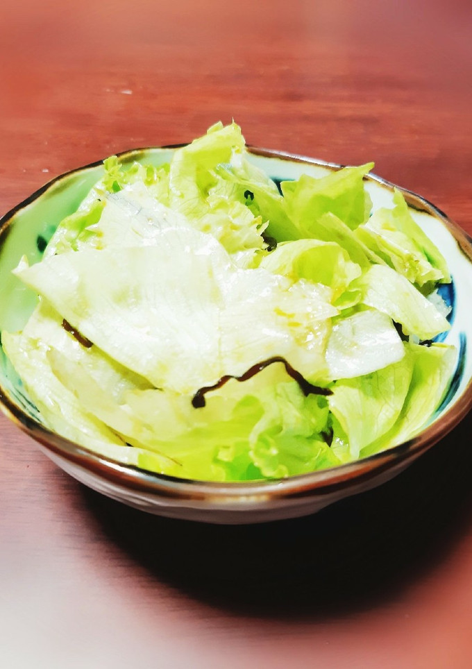 簡単◎レタスの塩昆布和え-レシピのメイン写真