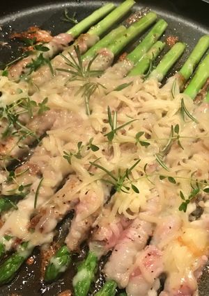アスパラの豚バラぐるぐるチーズ焼き-レシピのメイン写真
