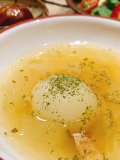 角煮の下茹で汁で、玉ねぎのスタミナスープ-レシピのメイン写真