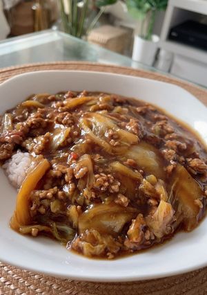 麻婆白菜丼(1人分) 所要時間15分-レシピのメイン写真