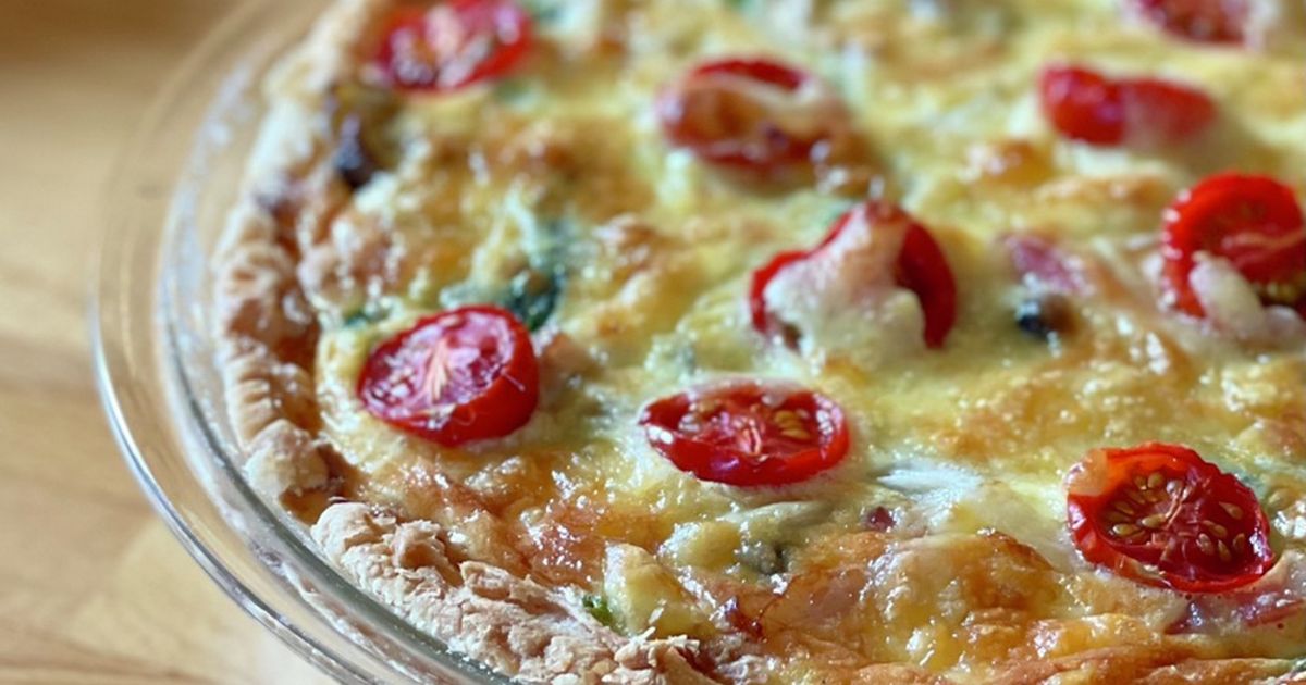 キッシュ様 キッシュ 21センチ耐熱ガラスパイ皿用 by マダムや〜ん 【クックパッド