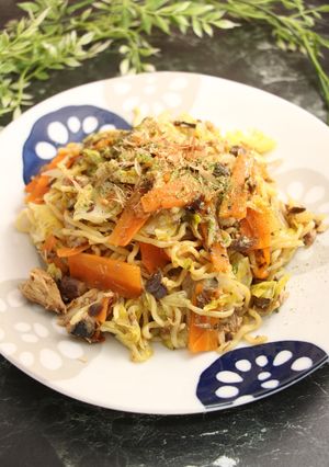 簡単！サバ焼きそば-レシピのメイン写真
