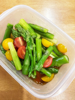 簡単♪アスパラとミニトマトさっぱり和え-レシピのメイン写真