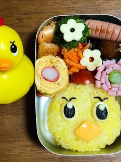 お風呂のアヒルさん弁当 幼稚園 キャラ弁-レシピのメイン写真