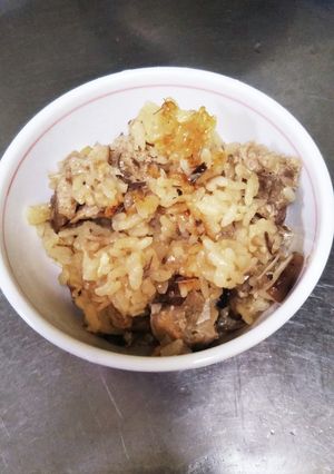 牡蠣醤油で鯖水煮缶の炊き込みご飯-レシピのメイン写真