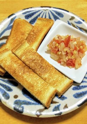 トマトのディップをトーストで-レシピのメイン写真