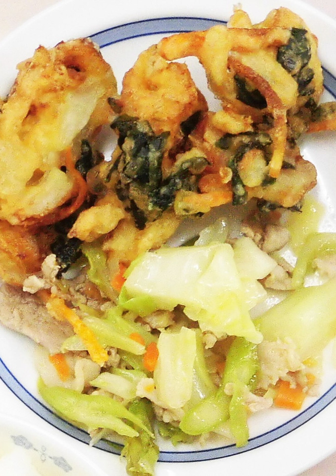 給食★わかめのかき揚げ-レシピのメイン写真