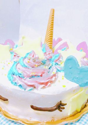 夢の世界　ユニコーン　バースデーケーキ-レシピのメイン写真